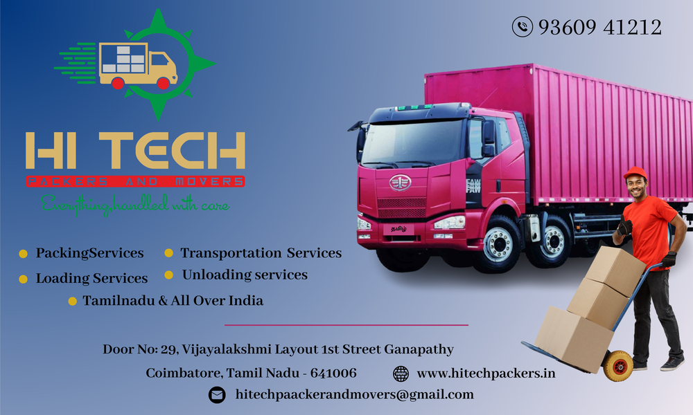 Cover photo of Hitech Packers and Movers Coimbatore
